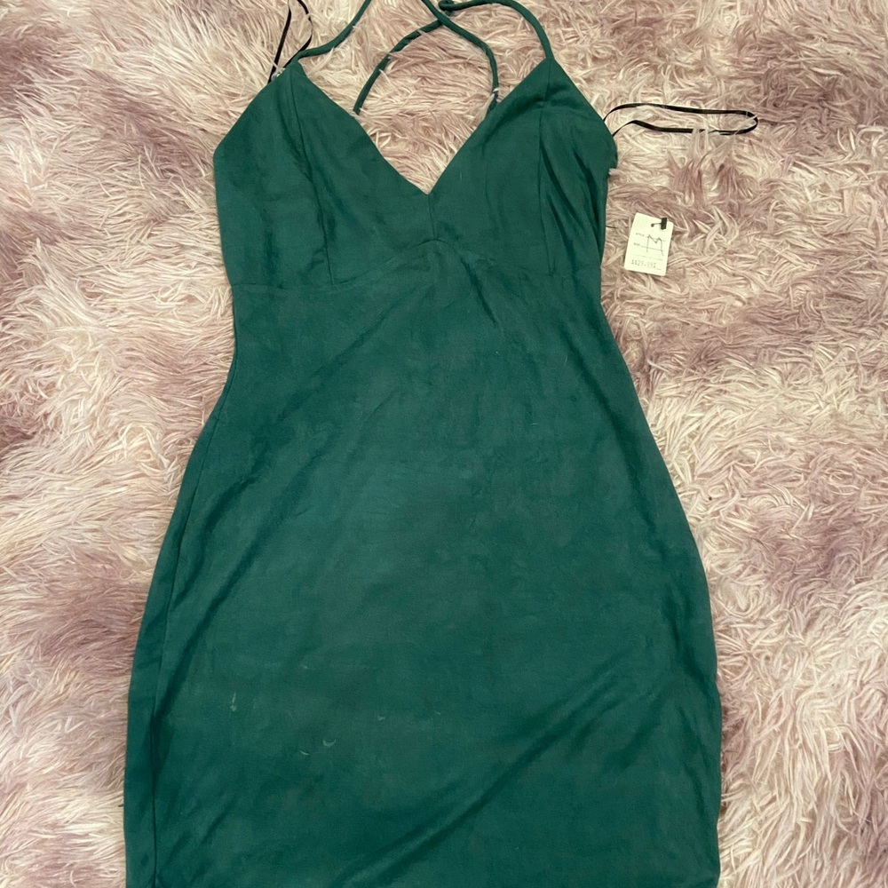 NEW- Unused Green Bodycon Dress from Fashion Nova
